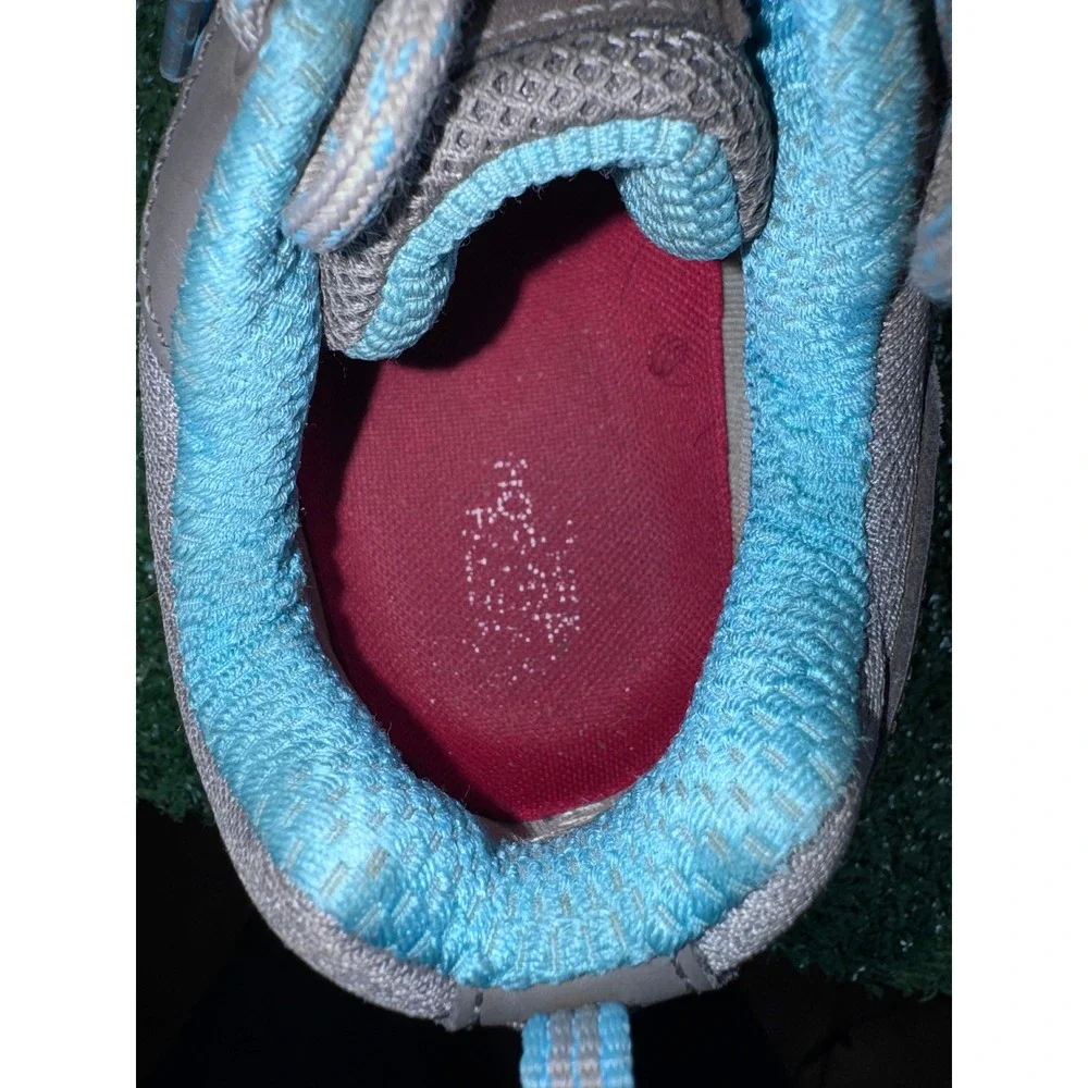 The North Face Hedgehog Gore Tex Women's Hiking Shoes Gray‎ Blue Vibram Size 9